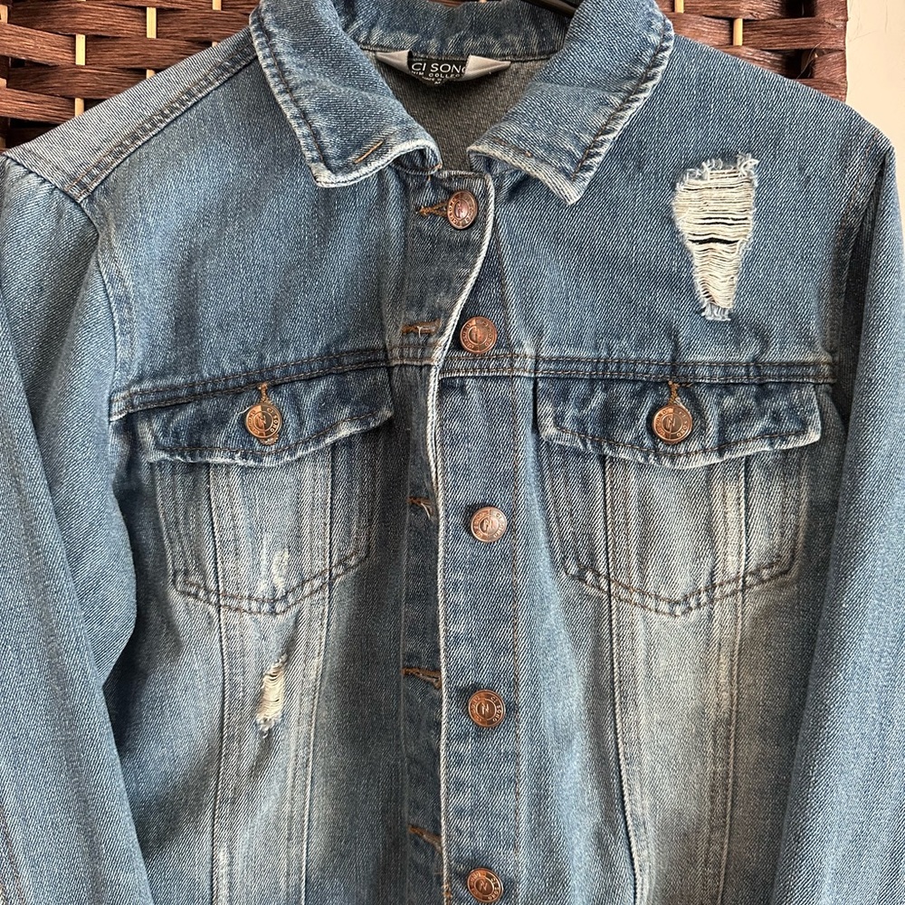 Distressed Jean Jacket - Picture 4 of 4